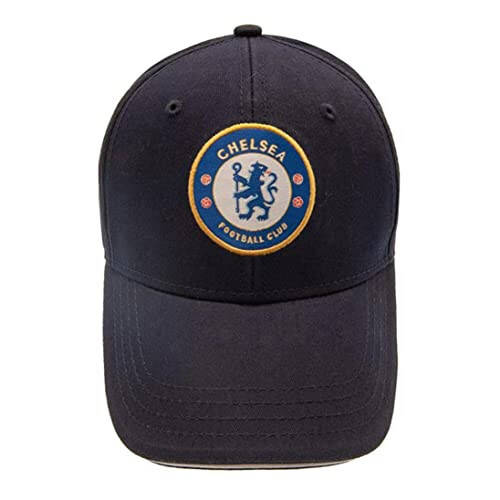 Chelsea FC Unisex Official Football Crest Baseball Cap (One Size) (Navy Blue) - 2