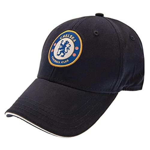 Chelsea FC Unisex Resmi Futbol Amblemi Beyzbol Şapkası (Tek Beden) (Lacivert) - 3