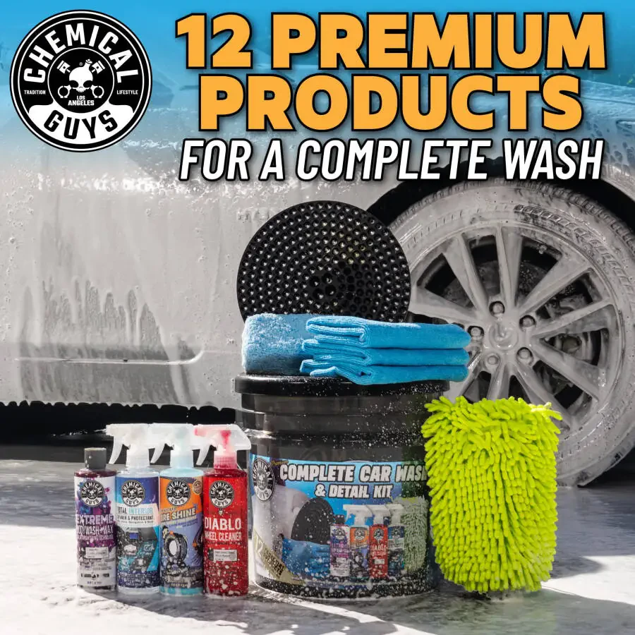 Chemical Guys 12 Piece Premium Complete Car Wash & Detail Kit - 2