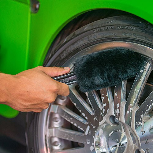 CHEMICAL GUYS Acc_B01 Gerbil Wheel and Rim Brush (Safe for Exhaust, Tires, Rims, Engine Bays, & More) - 2