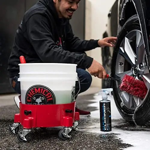 Chemical Guys ACC160 Heavy Duty Ultra Clear Detailing Bucket (4.5 Gal) and Bucket Lid (For Car Wash, Boat, Truck, RV, Fishing & More) - 5