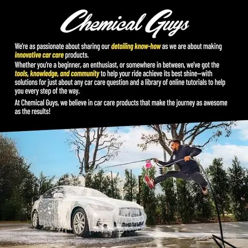 Chemical Guys ACCG08 Wheelie All Exterior Surface and Wheel Brush (Safe for Cars, Trucks, SUVs, RVs, Motorcycles, & More) Green - 6