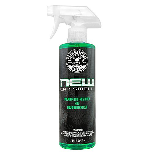 Chemical Guys AIR_101_16 New Car Smell Premium Air Freshener and Odor Eliminator, Long-Lasting Scent, Great for Cars, Trucks, SUVs, RVs & More, 16 fl oz - 1