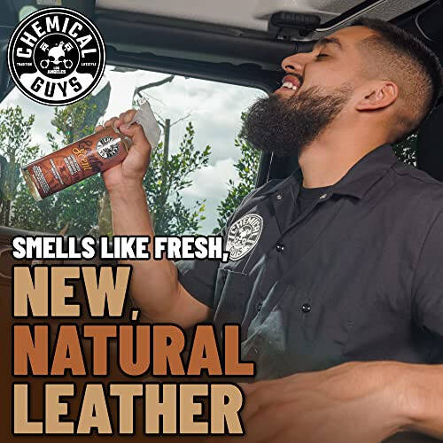 Chemical Guys AIR_300 New Car Scent and Leather Scent Combo Pack, Great for Cars, Trucks, SUVs, RVs & More, 16 fl oz (2 Items) - 5