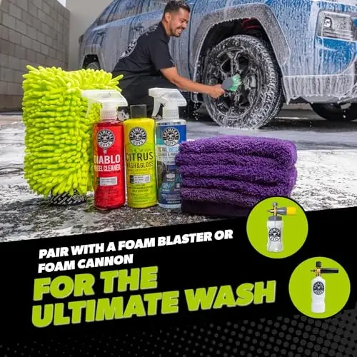 Chemical Guys, Car Wash & Interior Detailing Kit, Soap, Cleaner & Towels | Covers outside and inside in one box so a weekend driver can do a full detail without buying pieces separately - 6