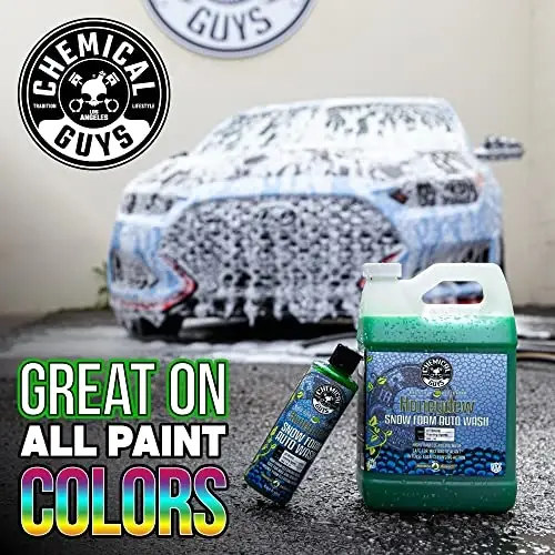 Chemical Guys CWS_110_16 Honeydew Snow Foam Car Wash Soap (Works with Foam Cannons, Foam Guns or Bucket Washes) Safe for Cars, Trucks, Motorcycles, RVs & More, 16 fl oz, Honeydew Scent - 5