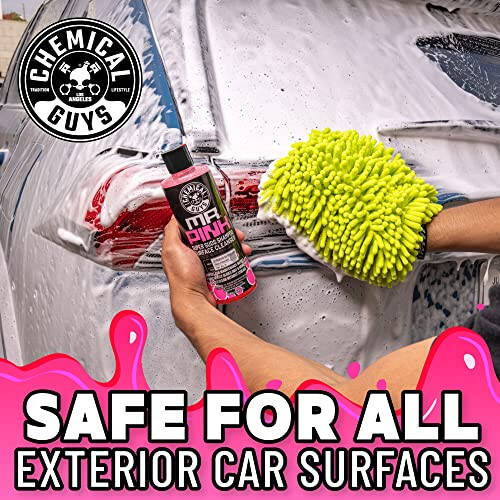 Chemical Guys CWS_402 Mr. Pink Foaming Car Wash Soap (Works with Foam Cannons, Foam Guns or Bucket Washes) Safe for Cars, Trucks, Motorcycles, RVs & More, 128 fl oz, Candy Scent - 14