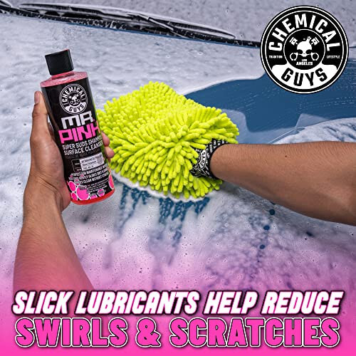 Chemical Guys CWS_402 Mr. Pink Foaming Car Wash Soap (Works with Foam Cannons, Foam Guns or Bucket Washes) Safe for Cars, Trucks, Motorcycles, RVs & More, 128 fl oz, Candy Scent - 17