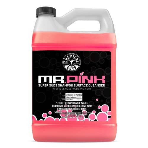 Chemical Guys CWS_402 Mr. Pink Foaming Car Wash Soap (Works with Foam Cannons, Foam Guns or Bucket Washes) Safe for Cars, Trucks, Motorcycles, RVs & More, 128 fl oz, Candy Scent - 7