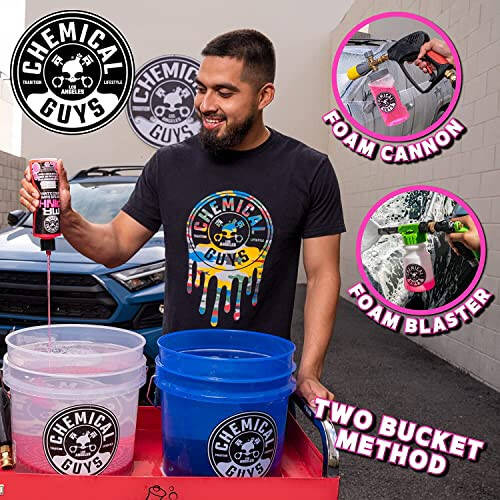 Chemical Guys CWS_402 Mr. Pink Foaming Car Wash Soap (Works with Foam Cannons, Foam Guns or Bucket Washes) Safe for Cars, Trucks, Motorcycles, RVs & More, 128 fl oz, Candy Scent - 10