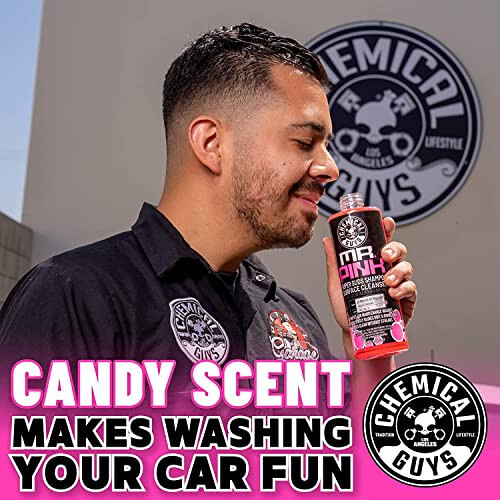 Chemical Guys CWS_402 Mr. Pink Foaming Car Wash Soap (Works with Foam Cannons, Foam Guns or Bucket Washes) Safe for Cars, Trucks, Motorcycles, RVs & More, 128 fl oz, Candy Scent - 12