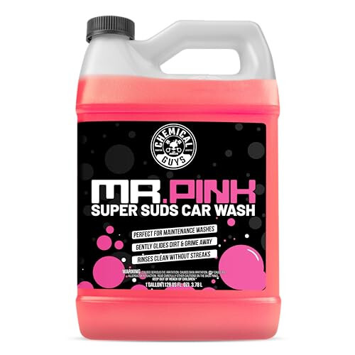 Chemical Guys CWS_402 Mr. Pink Foaming Car Wash Soap (Works with Foam Cannons, Foam Guns or Bucket Washes) Safe for Cars, Trucks, Motorcycles, RVs & More, 128 fl oz, Candy Scent - 1