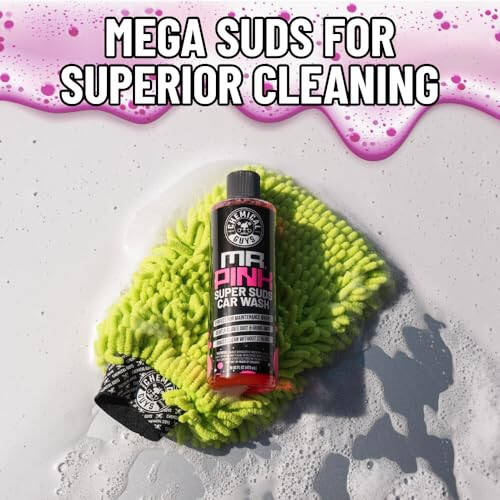 Chemical Guys CWS_402 Mr. Pink Foaming Car Wash Soap (Works with Foam Cannons, Foam Guns or Bucket Washes) Safe for Cars, Trucks, Motorcycles, RVs & More, 128 fl oz, Candy Scent - 2