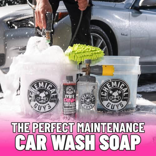 Chemical Guys CWS_402 Mr. Pink Foaming Car Wash Soap (Works with Foam Cannons, Foam Guns or Bucket Washes) Safe for Cars, Trucks, Motorcycles, RVs & More, 128 fl oz, Candy Scent - 6