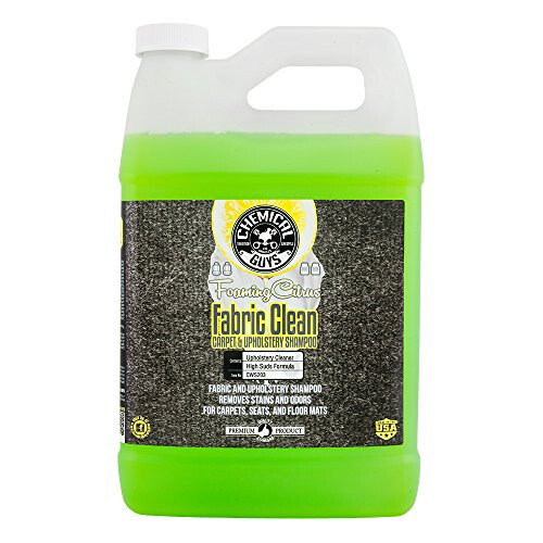 Chemical Guys CWS203 Foaming Citrus Fabric Clean Carpet & Upholstery Cleaner (Car Carpets, Seats & Floor Mats), Safe for Cars, Home, Office, & More, 128 fl oz (1 Gallon), Citrus Scent - 1