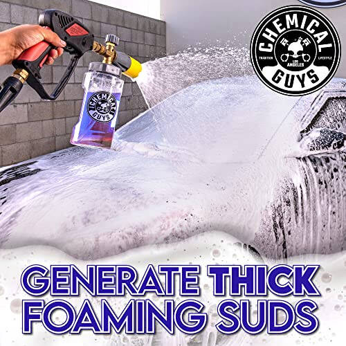 Chemical Guys CWS20716 Extreme Bodywash & Wax Foaming Car Wash Soap, (Works with Foam Cannons, Foam Guns or Bucket Washes) Safe for Cars, Trucks, Motorcycles, RVs & More, 16 fl oz, Grape Scent - 4