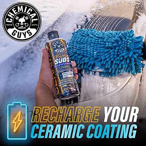 Chemical Guys CWS21216 HydroSuds Ceramic SiO2 Shine High Foaming Car Wash Soap (Works with Foam Cannons, Foam Guns or Bucket Washes) For Cars, Trucks, Motorcycles, RVs & More, 16 fl oz, Berry Scent - 6