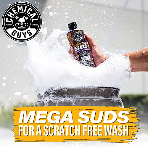 Chemical Guys CWS21264 HydroSuds Ceramic SiO2 Shine High Foaming Car Wash Soap (Works with Foam Cannons, Foam Guns or Bucket Washes) For Cars, Trucks, Motorcycles, RVs & More, 64 fl oz, Berry Scent - 3