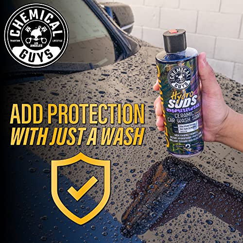 Chemical Guys CWS21264 HydroSuds Ceramic SiO2 Shine High Foaming Car Wash Soap (Works with Foam Cannons, Foam Guns or Bucket Washes) For Cars, Trucks, Motorcycles, RVs & More, 64 fl oz, Berry Scent - 7