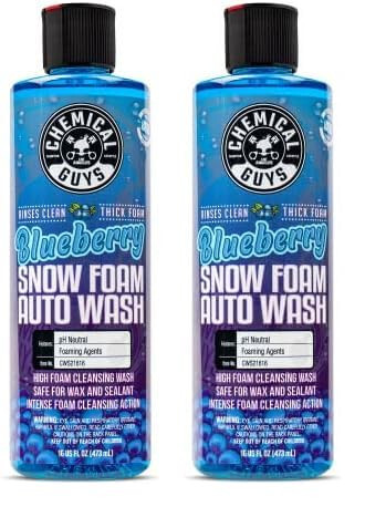 Chemical Guys CWS21616 Blueberry Snow Foam Car Wash Soap (Works with Foam Cannons, Foam Guns or Bucket Washes), Safe for Cars, Trucks, SUVs, Jeeps, Motorcycles, RVs & More, 16 fl. Oz (Pack of 2) - 1