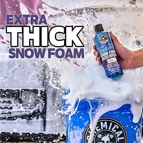 Chemical Guys CWS21664 Blueberry Snow Foam Car Wash Soap (Ko'pik purkagichlar, ko'pik tabancalar yoki chelakda yuvish bilan ishlaydi), avtomobillar, yuk mashinalari, SUVlar, Jip, mototsikllar, RV va boshqalar uchun xavfsiz, 64 suyuq unsiyasi - 3