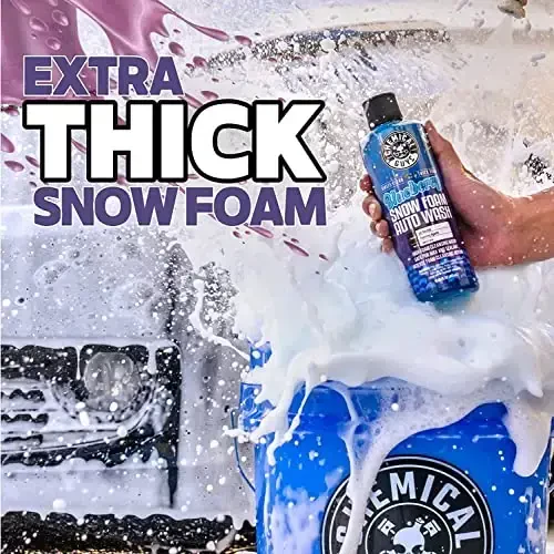 Chemical Guys CWS21664 Blueberry Snow Foam Car Wash Soap (Ko'pik purkagichlar, ko'pik tabancalar yoki chelakda yuvish bilan ishlaydi), avtomobillar, yuk mashinalari, SUVlar, Jip, mototsikllar, RV va boshqalar uchun xavfsiz, 64 suyuq unsiyasi - 3