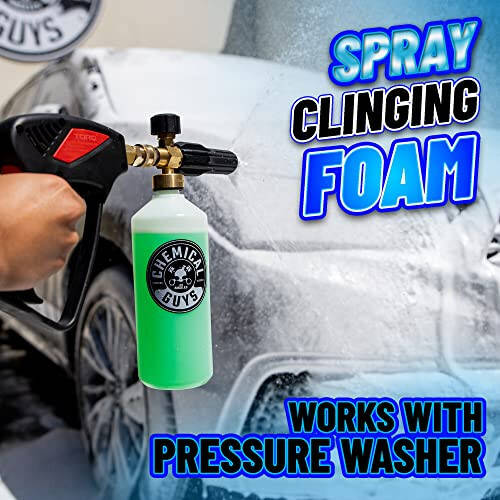 Chemical Guys EQP_312 TORQ Professional Max Foam 8 Cannon & Honey Dew Snow Foam Soap Kit, Безопасен для автомобилей, грузовиков, внедорожников, автофургонов и многого другого, 128 fl oz (1 галлон) - 2