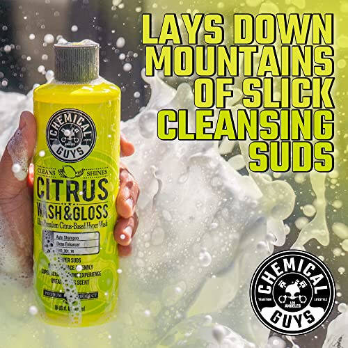 Chemical Guys HOL_128 Avtomobil Tozalash To'plami, Avtomobil Yuvish Sovuni, Avtomobil Yuvish Chelak va 16oz Avtomobil Parvarishlash Tozalagichlari (8 dona) - 4