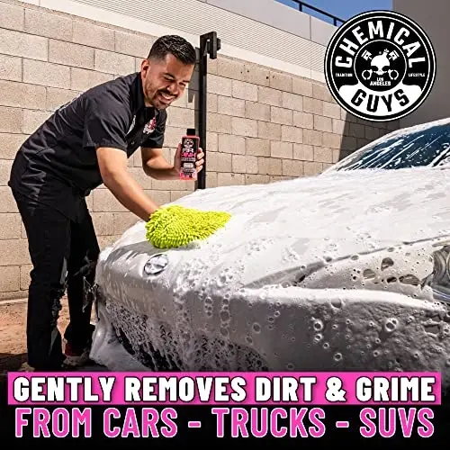 Chemical Guys HOL129 Best Two Car Wash Bucket Kit to Wash & Dry (11 Items Including 3 16 oz. Chemicals) - 11
