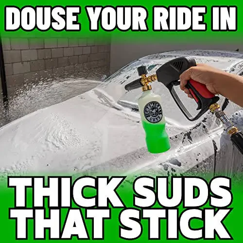 Chemical Guys HOL169 16-Piece Arsenal Builder Car Wash Kit with Foam Cannon, Bucket and (6) 16 Oz Car Care Cleaning Chemicals, Gift for Car & Truck Lovers, Dads and DIYers (Works W/Pressure Washers) - 2