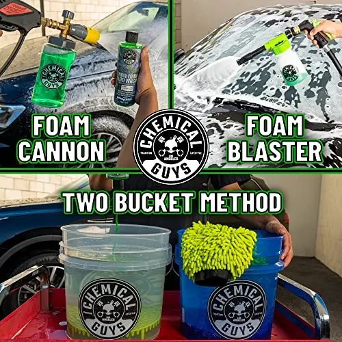 Chemical Guys Honeydew Snow Foam Car Wash Soap - Works with Foam Cannons or Bucket Washes for Cars, Trucks, Motorcycles, RVs, and More, Super Suds, Honeydew Scent - 128 oz (1 Gallon) - CHEMICAL GUYS (1)