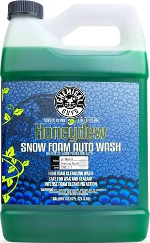 Chemical Guys Honeydew Snow Foam Car Wash Soap - Works with Foam Cannons or Bucket Washes for Cars, Trucks, Motorcycles, RVs, and More, Super Suds, Honeydew Scent - 128 oz (1 Gallon) - 1