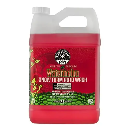 Chemical Guys Watermelon Snow Foam Car Wash Soap - High-Suds pH-Balanced Shampoo for Foam Cannons or Bucket Washes - Safe on Wax, Sealants & All Finishes - 128 oz (1 Gallon) - 1