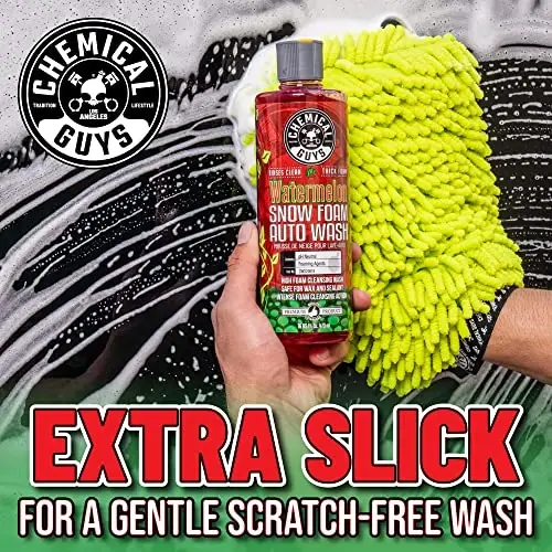 Chemical Guys Watermelon Snow Foam Car Wash Soap - High-Suds pH-Balanced Shampoo for Foam Cannons or Bucket Washes - Safe on Wax, Sealants & All Finishes - 128 oz (1 Gallon) - 3