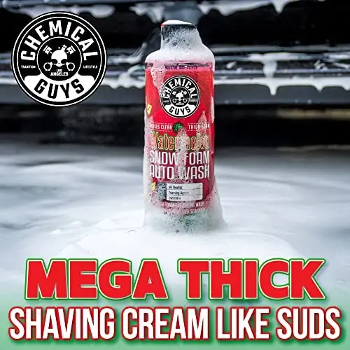 Chemical Guys Watermelon Snow Foam Car Wash Soap - High-Suds pH-Balanced Shampoo for Foam Cannons or Bucket Washes - Safe on Wax, Sealants & All Finishes - 128 oz (1 Gallon) - 5