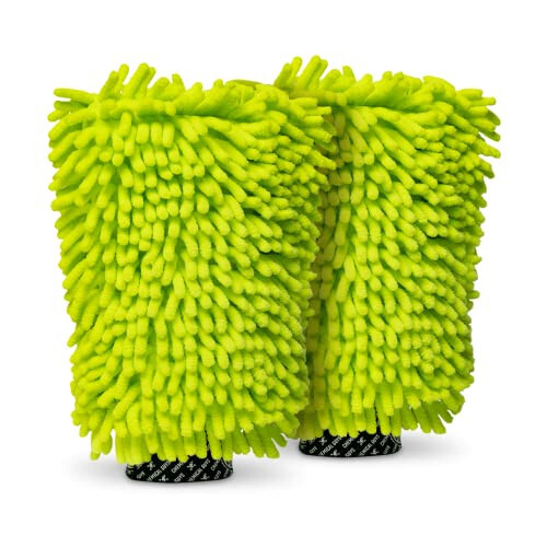 Chemical Guys MIC49302 Chenille Premium Scratch-Free Microfiber Wash Mitt, Lime Green, 9.6