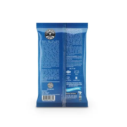 Chemical Guys PMWSPI22050 Total Interior Cleaner & Protectant Wipes Mega 100 Pack, Safe for Cars, Trucks, SUVs, Jeeps, Motorcycles, RVs & More (50 Ct) - CHEMICAL GUYS (1)