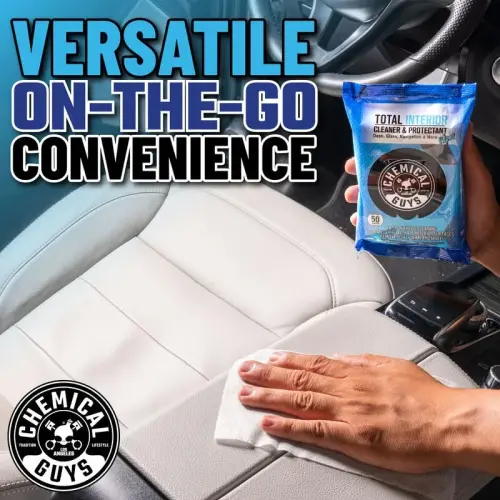 Chemical Guys PMWSPI22050 Total Interior Cleaner & Protectant Wipes Mega 100 Pack, Safe for Cars, Trucks, SUVs, Jeeps, Motorcycles, RVs & More (50 Ct) - 4