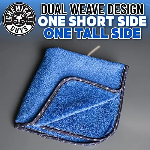 Chemical Guys Professional Grade Premium Microfiber Towels for Cars, Blue, 16