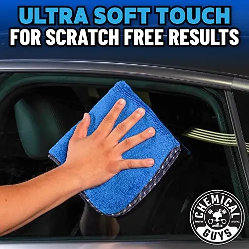 Chemical Guys Professional Grade Premium Microfiber Towels for Cars, Blue, 16