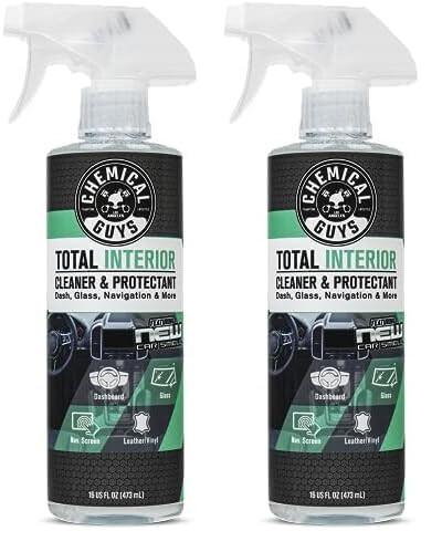 Chemical Guys SPI23416 Total Interior Cleaner and Protectant, New Car Smell, (Safe for Cars, Trucks, SUVs, Jeeps, RVs & More) 16 fl oz (Pack of 2) - 1