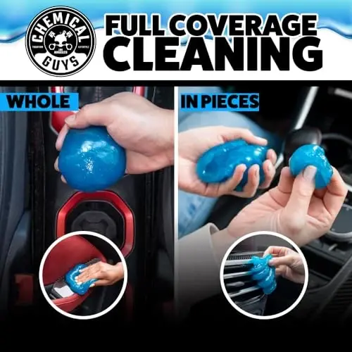 Chemical Guys Sticky Icky Car Cleaning Gel, Green Apple & Sweet Strawberry Scent - Detailing Kit, Car Dust Crevice Cleaner, Slime Auto Air Vent, Cleaning Putty for Keyboard Cleaner (4 Pack) - CJK1004 - 3