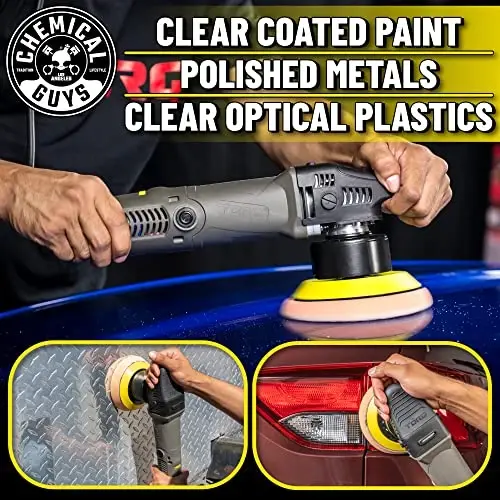 Chemical Guys TORQX Dual-Action Random Orbital Polisher Detailing Kit – 13-Piece Kit With Arsenal Range Bag, Pads, Accessories for Paint Correction, Premium Buffer - 7
