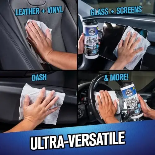 Chemical Guys Total Interior Cleaner & Protectant Canister Wipes, Great for Cars, Trucks, SUVs, RVs, & More (30 Ct) - PMWCSPI22030 - 4