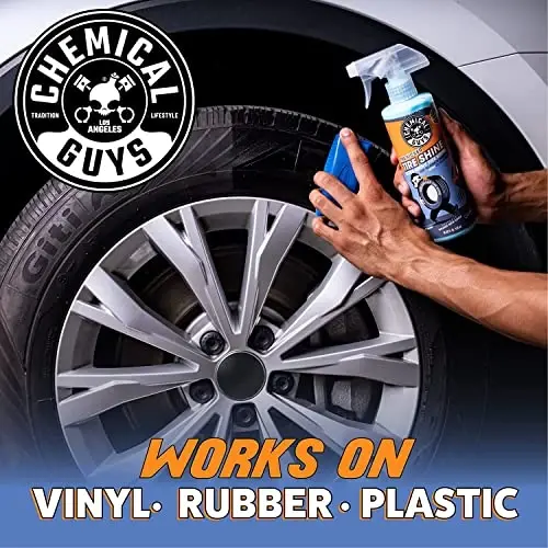 Chemical Guys TVD11316 Shinalar uchun purkagichli qo'shimcha yaltiroq shinalar porlashi (kauchuk, vinil va plastikda ishlaydi) Avtomobillar, yuk mashinalari, mototsikllar, karvonlar va boshqalar uchun xavfsiz, 16 fl oz - 5