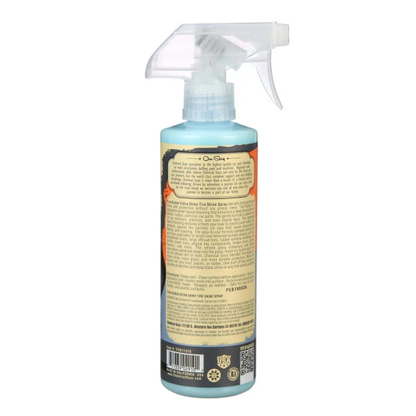 Chemical Guys TVD11316 Tire Kicker Sprey Orqali Ishlatiladigan Qo'shimcha Yaltiroq Shinalar Uchun (Rezina, Vinil va Plastik Ustida Samarali) Avtomobillar, Yuk Mashinalari, Mototsikllar, Avtokempler Va H.k. Uchun Xavfsiz, 16 Oz - 11