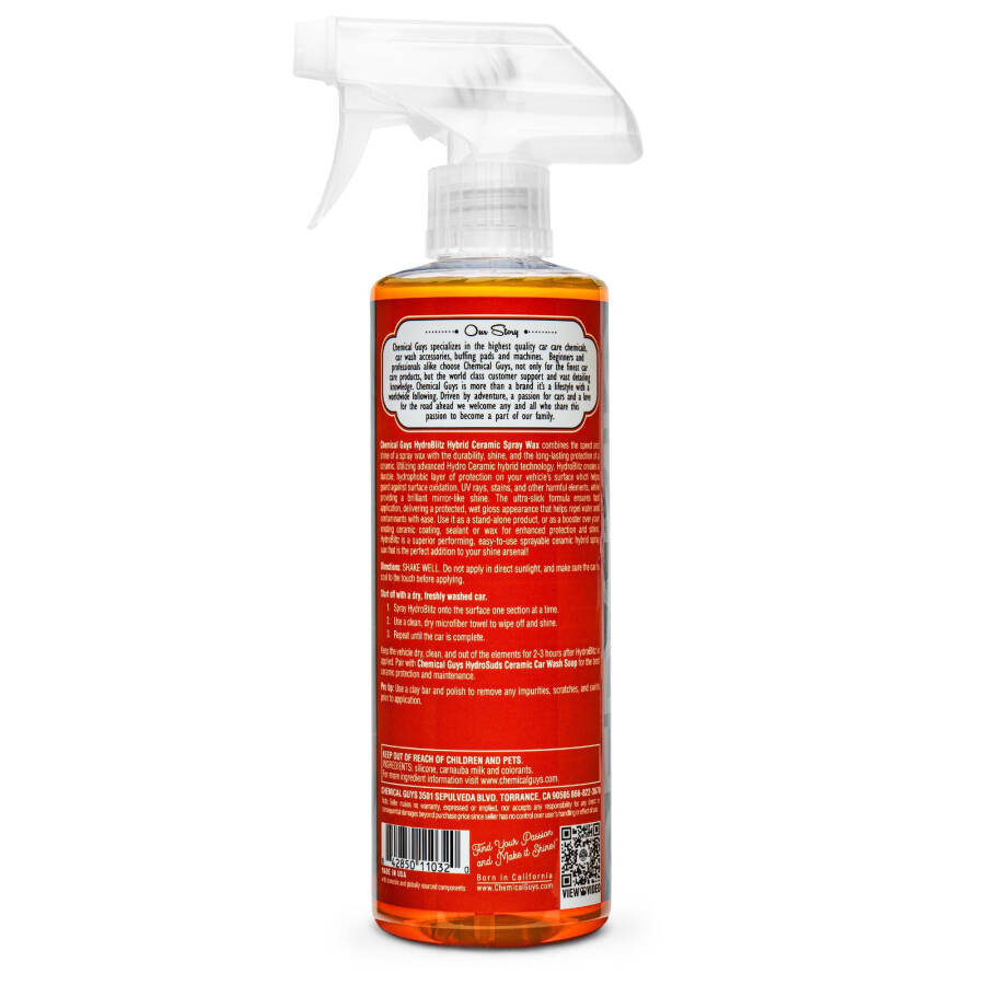 Chemical Guys WAC23916 - HydroBLITZ Hybrid Ceramic Spray Wax (16 fl oz) - 2