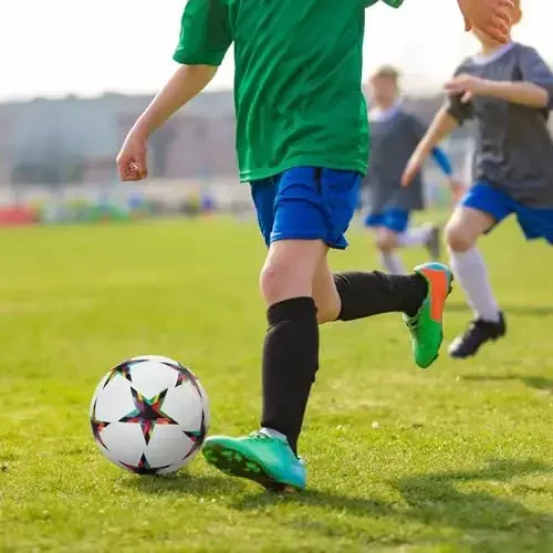 Chempionlar ligasi futbol to'plari 5-hajm, Unisex mashg'ulot futboli futbol to'pi tug'ilgan kun sovg'asi futbol to'pi rangli besh burchakli yulduz - 2