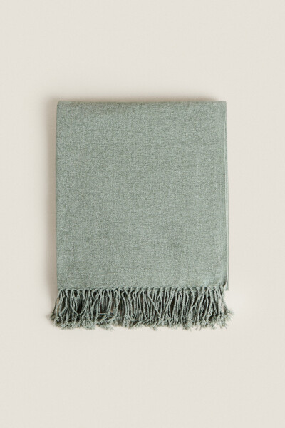 Chenille Blanket - Blue Green - 11