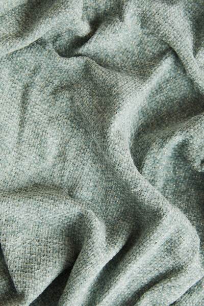 Chenille Blanket - Blue Green - 5